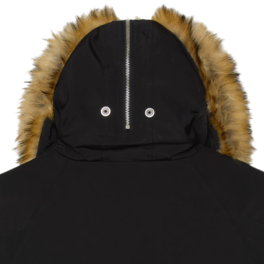 OBEY N-2B SHORT PARKA ミリタリージャケット ブラック フェイクファーフード詳細 121800623-26F