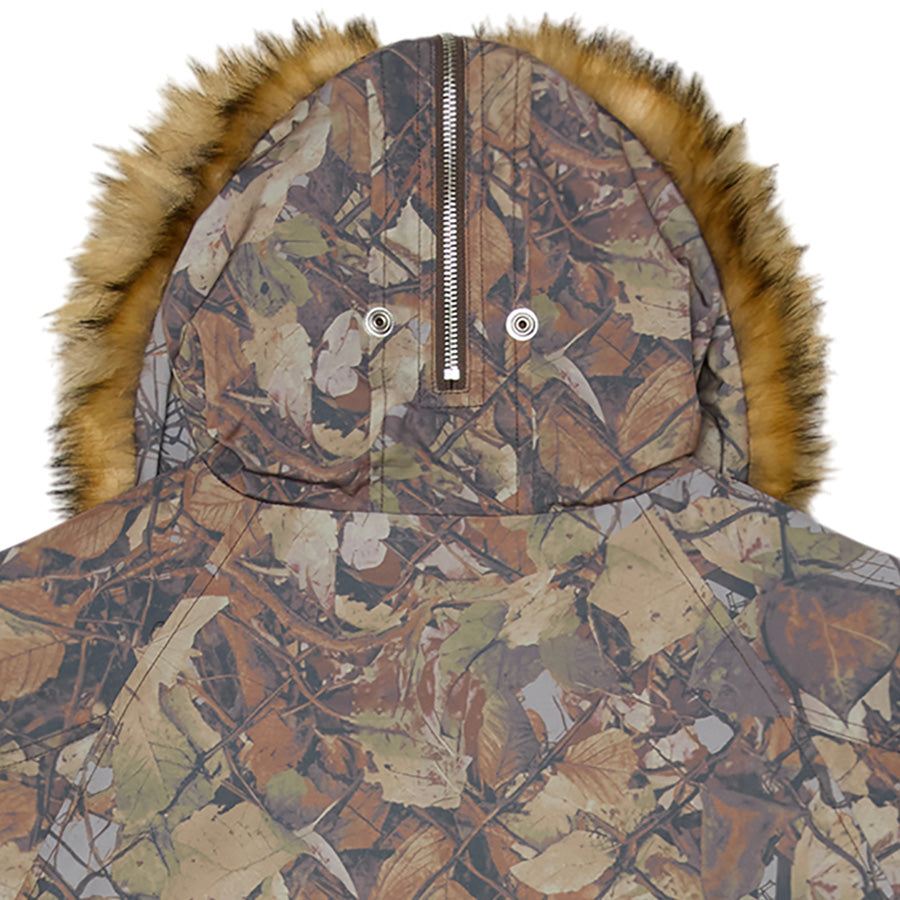 OBEY N-2B SHORT PARKA ミリタリージャケット フェンスカモ フェイクファーフード詳細 121800623-26F
