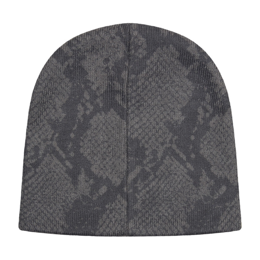 OBEY OBEY SILO BEANIE ビーニー スネークスキンマルチ 背面 平置き 100030246-26F