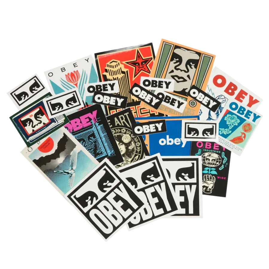 OBEY（オベイ）STICKER PACK 7 ASSORTED ステッカーパック アソート ステッカー参考画像 100270035-26F