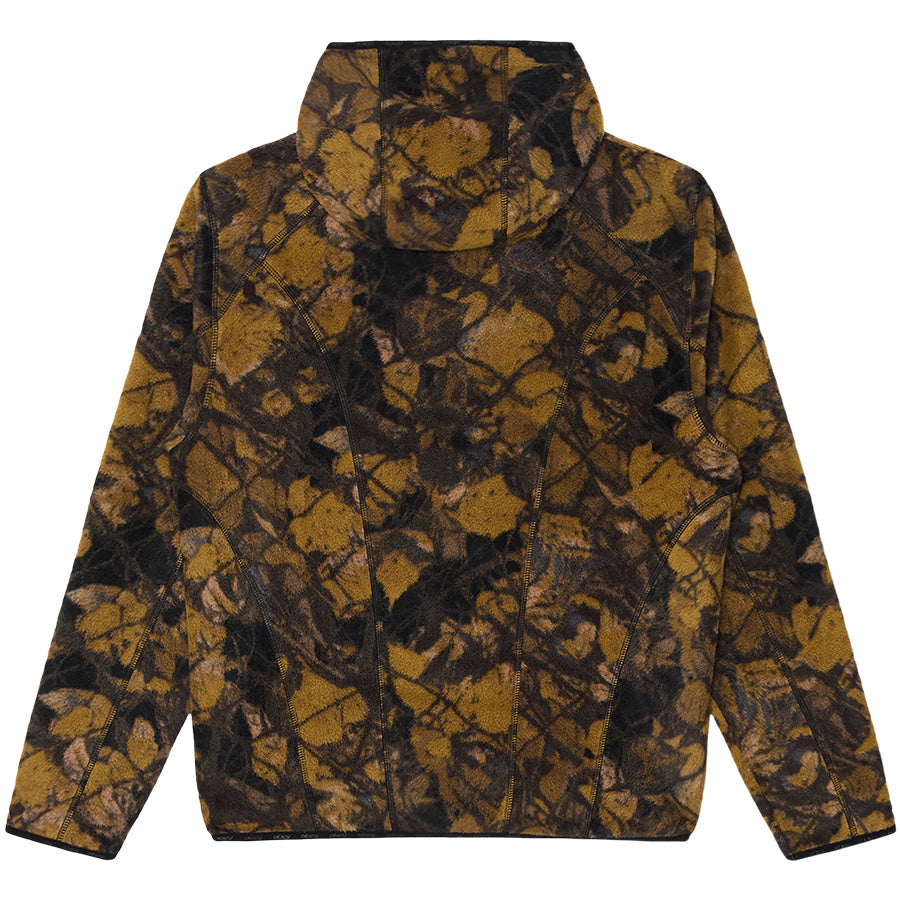 OBEY TREK POLAR FLEECE フリースジャケット ダークフェンスカモ 背面 平置き 121800638-26H