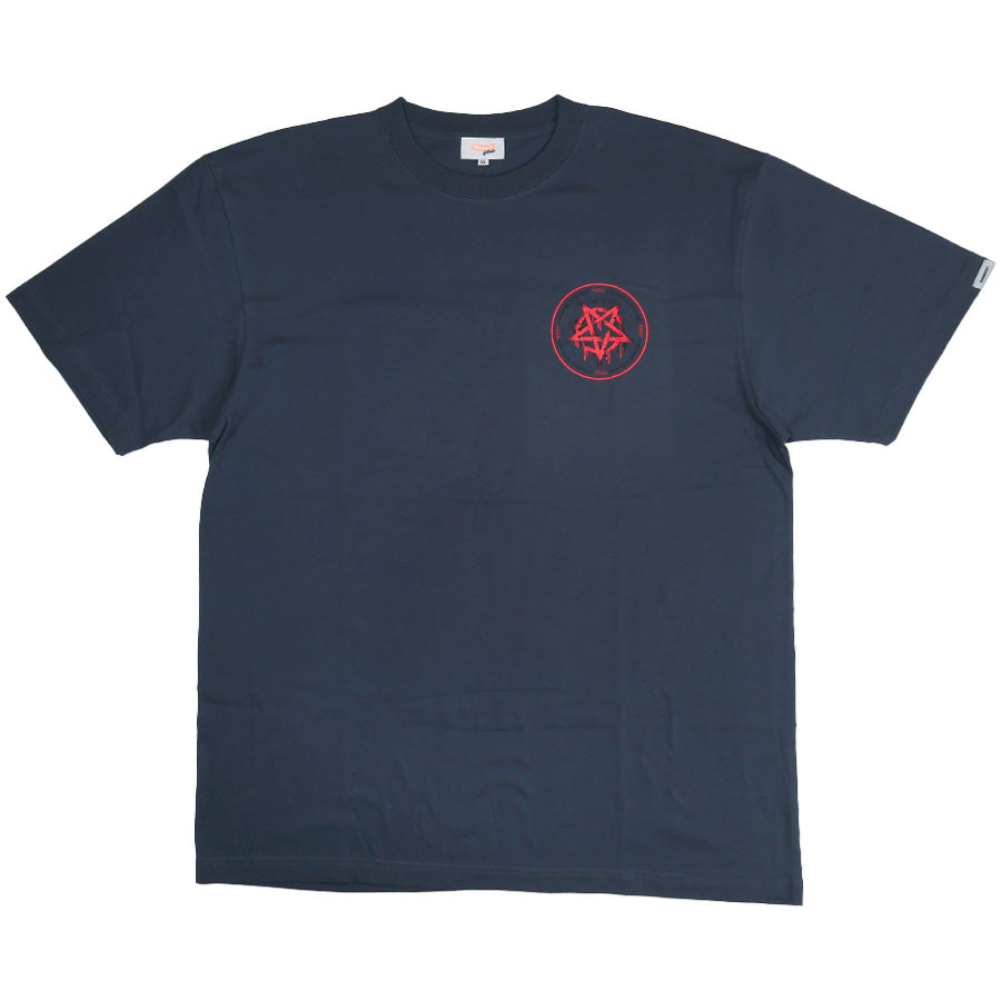 ☆即発 ☆  リボン付きフラッグTシャツ 男女共用 ブルゾン RC467上 ネイビー| 作業服・作業着