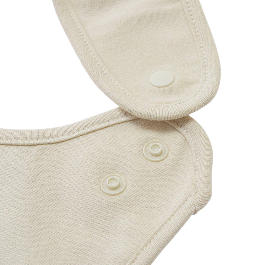 THE NORTH FACE（ザ・ノース・フェイス）ベビー ビブ ホワイトスワン ドットボタン詳細 NNB22513