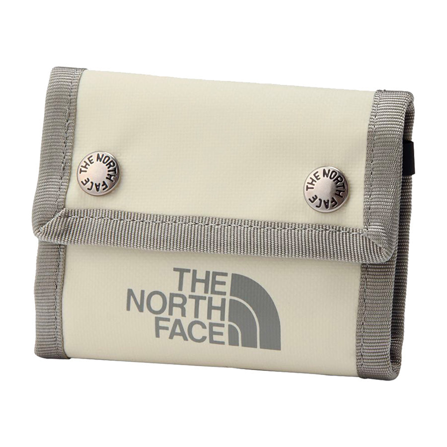 THE NORTH FACE BCドットワレット 三つ折り財布 ヴィンテージホワイト×ストーンスラブ 平置き正面 NM82319