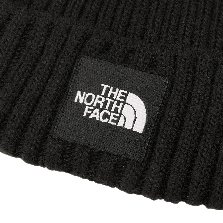 THE NORTH FACE カプッチョリッド ニットキャップ ブラック スクエアロゴパッチ詳細 NN42544