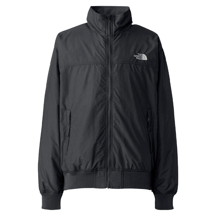 THE NORTH FACE コンパクトノマドブルゾン ブラック 正面 平置き NP72532
