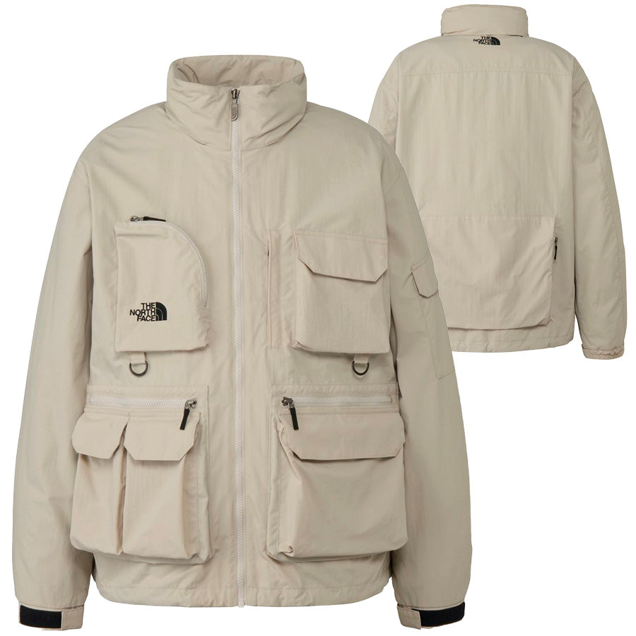 THE NORTH FACE ジャケット アイボリー 正面 背面