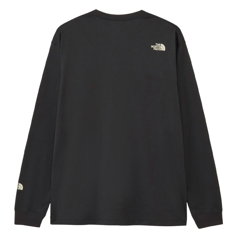 THE NORTH FACE レイバックライドティー アスファルトグレー 背面 平置き NT82610