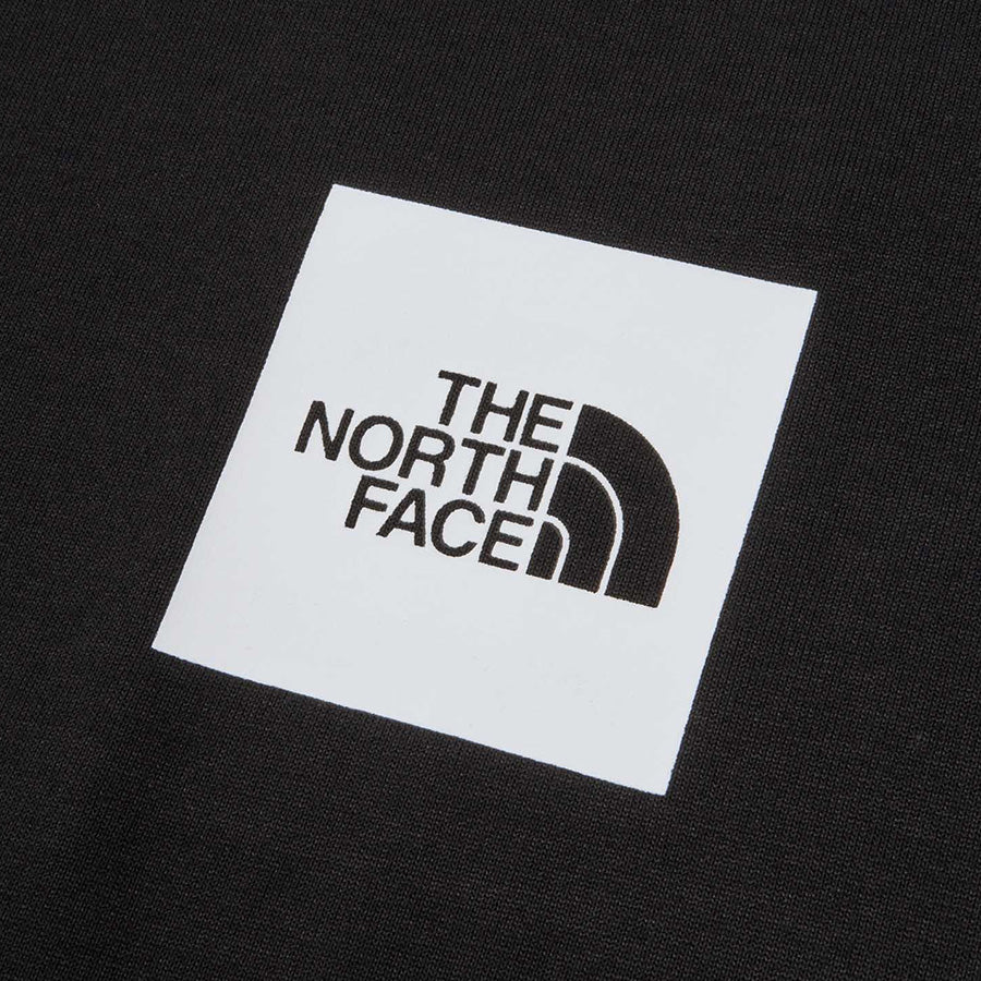 THE NORTH FACE ロングスリーブスクエアロゴティー ブラック 左胸スクエアロゴプリント詳細 NT82534