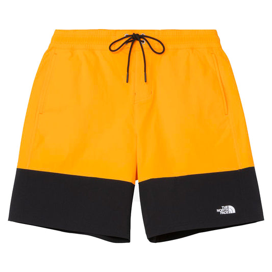 THE NORTH FACE マッドボードショーツ サミットゴールド×ブラック 正面平置き