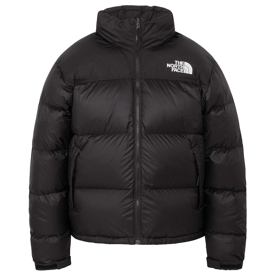 THE NORTH FACE ヌプシジャケット ブラック 正面 平置き ND92555