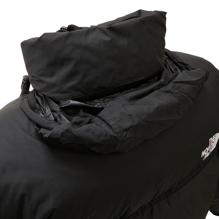 THE NORTH FACE ヌプシジャケット ブラック フード展開時 首裏詳細 ND92555