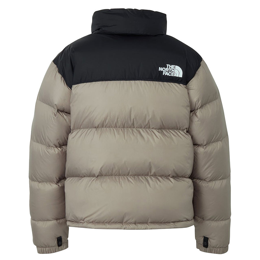 THE NORTH FACE ヌプシジャケット マッシュルーム×ブラック 背面 平置き ND92555