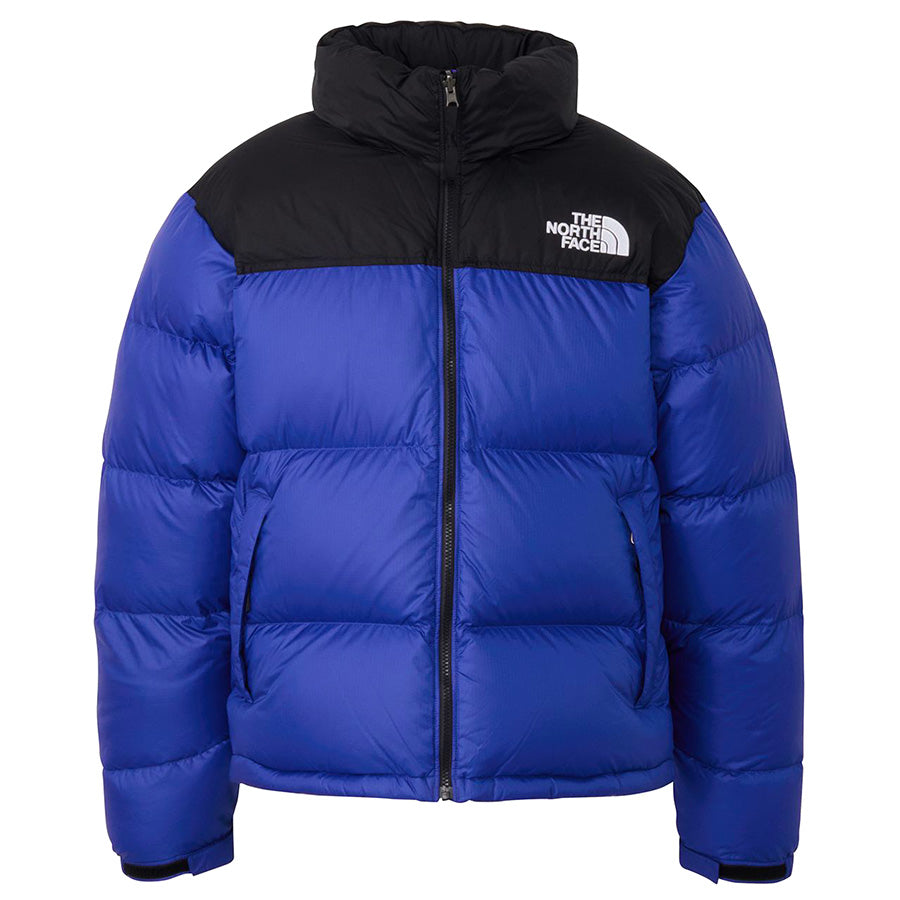 THE NORTH FACE ヌプシジャケット TNFブルー×ブラック 正面 平置き ND92555