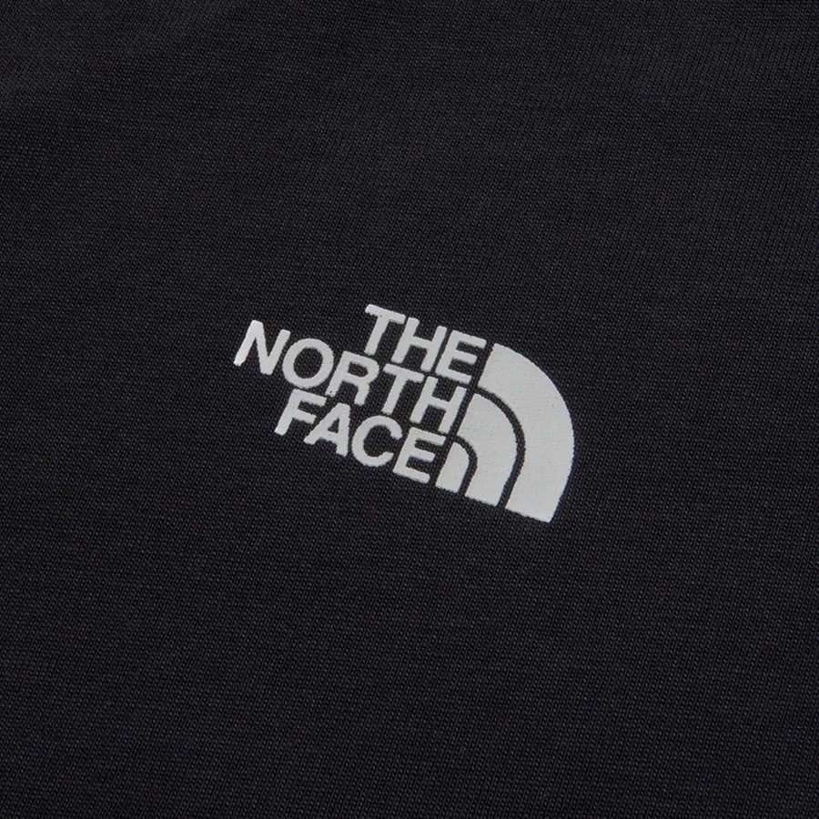 THE NORTH FACE ショートスリーブ60th シンプルロゴティー ブラック 背面ハーフドームロゴ詳細 NT82641