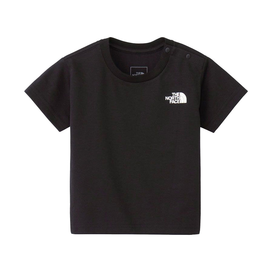 THE NORTH FACE ショートスリーブバンダナスクエアロゴティー ブラック 正面デザイン