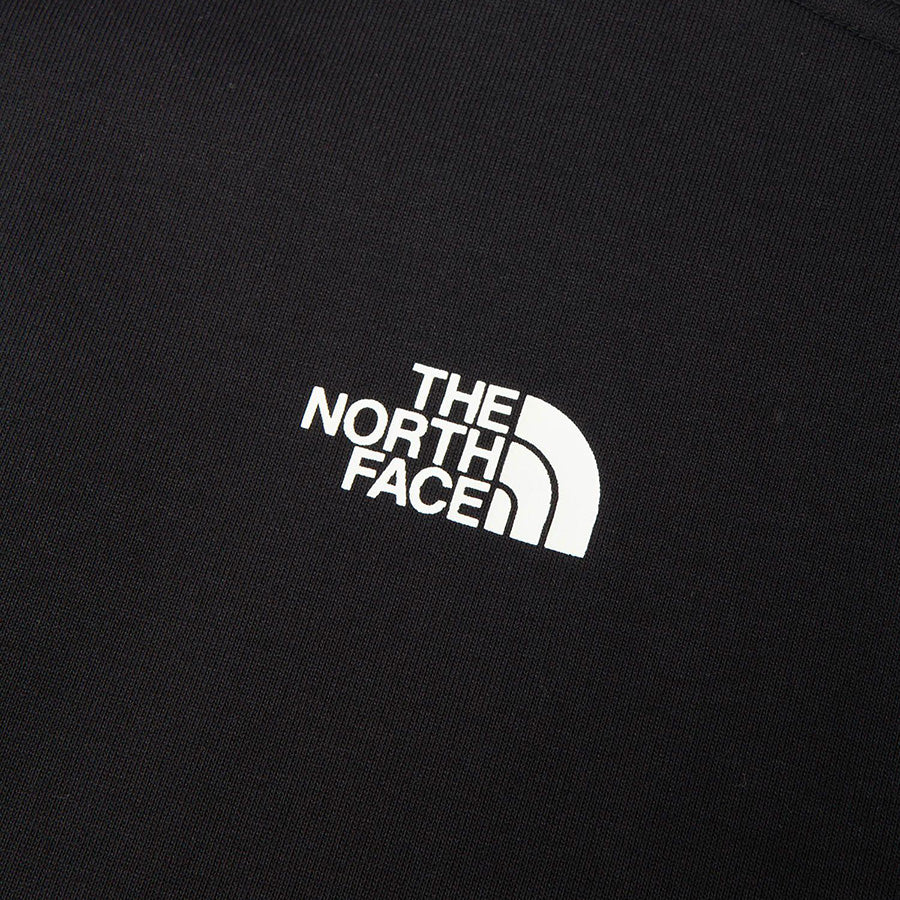 THE NORTH FACE ショートスリーブスクエアロゴポケットティー ブラック 背面右肩ロゴプリント