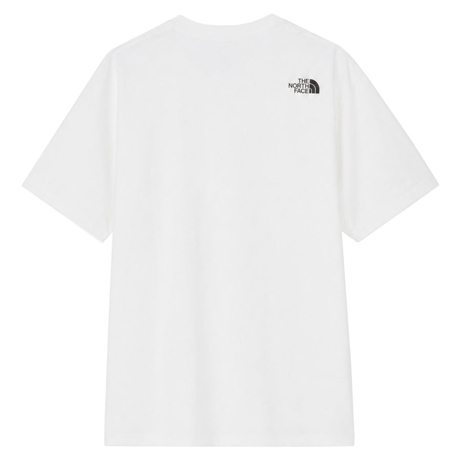 THE NORTH FACE ショートスリーブスクエアロゴポケットティー ホワイト 背面