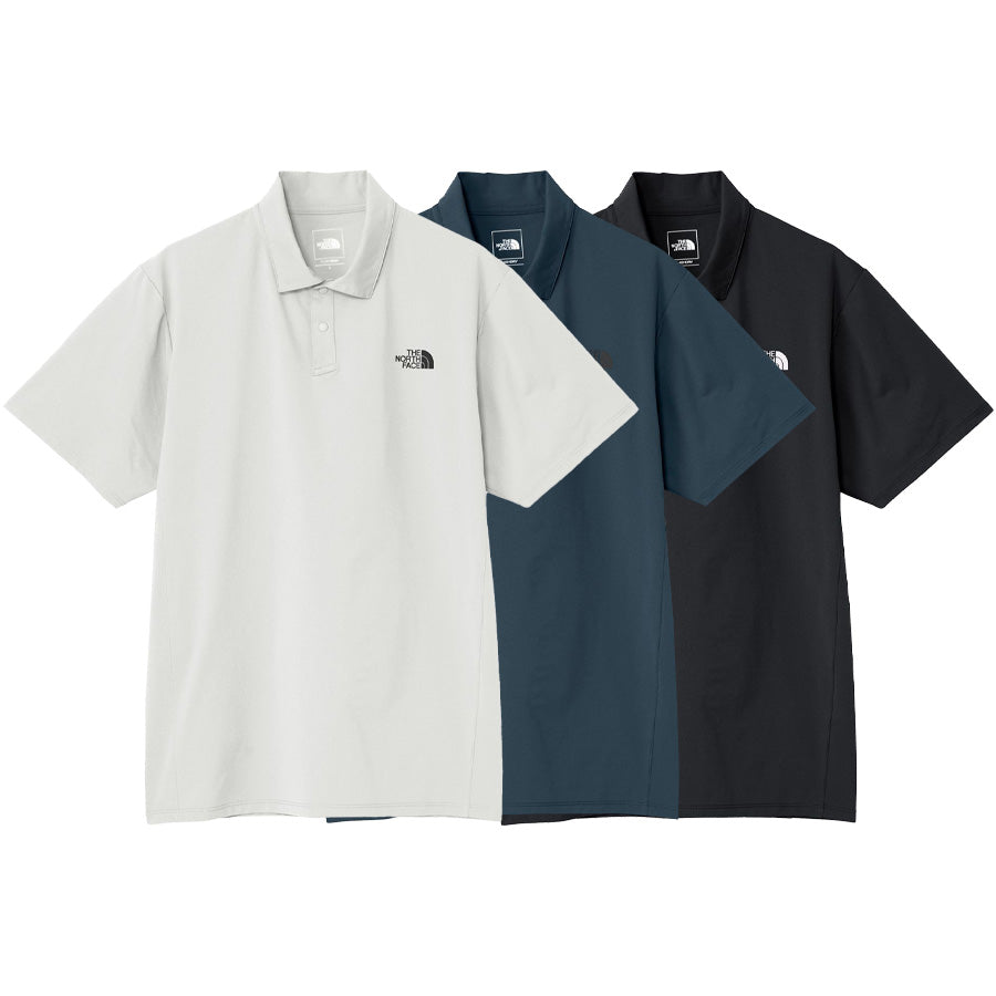 THE NORTH FACE ショートスリーブテックポロ グレイッシュホワイト アーバンネイビー ブラック 3カラー比較