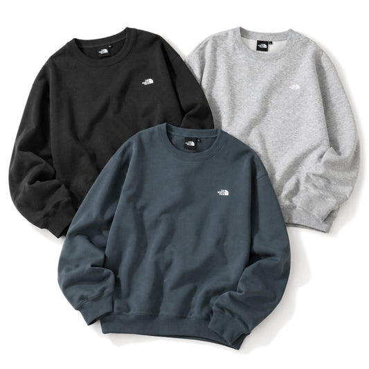 THE NORTH FACE スモールロゴヘザースウェットクルー ミックスグレー ブラック スレートグレー 3カラー NT62532