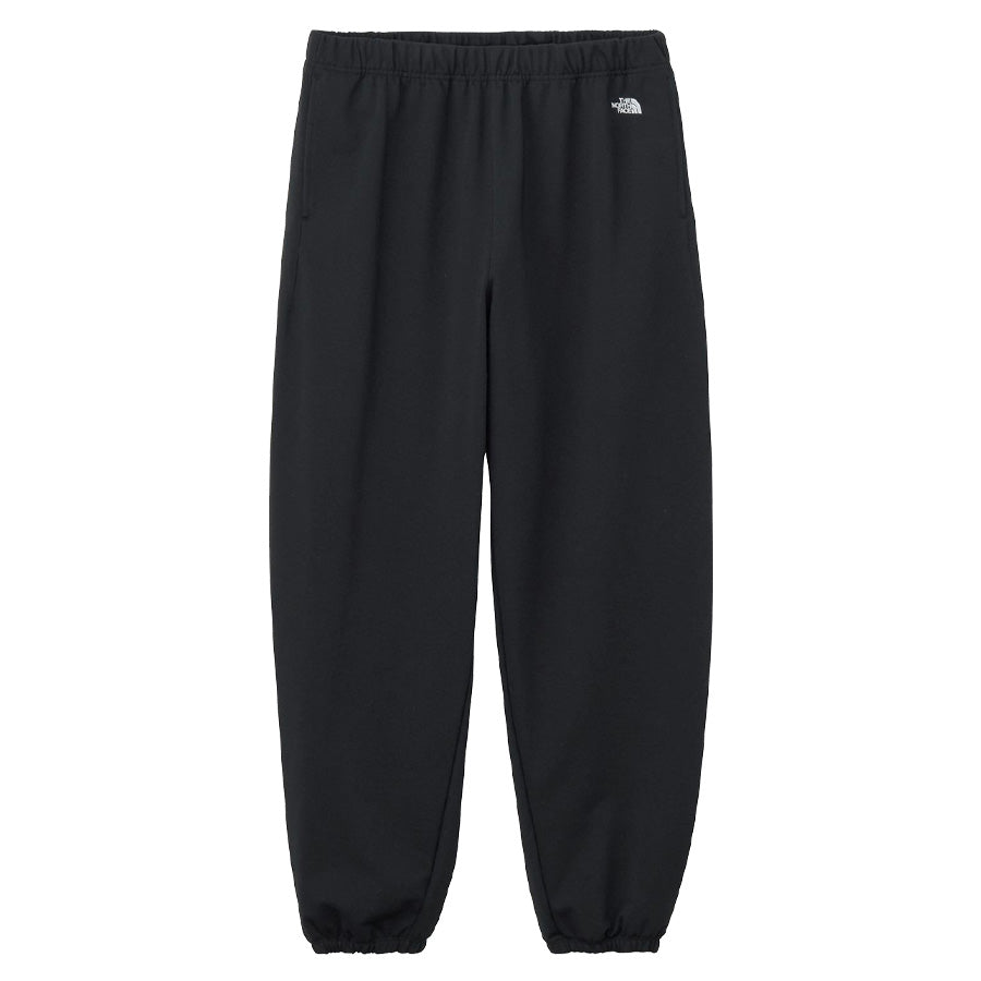 THE NORTH FACE スモールロゴヘザースウェットパンツ ブラック 正面 平置き NB32636