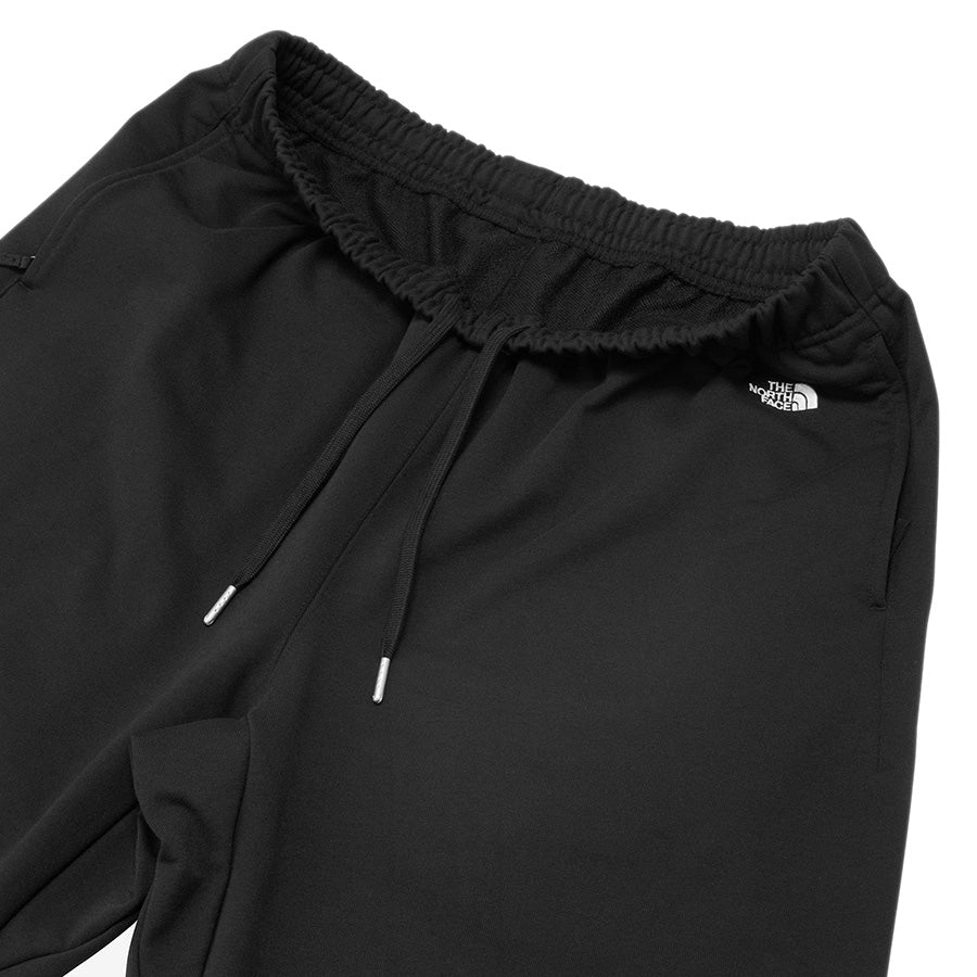 THE NORTH FACE スモールロゴヘザースウェットパンツ ブラック フロント上部 NB32636