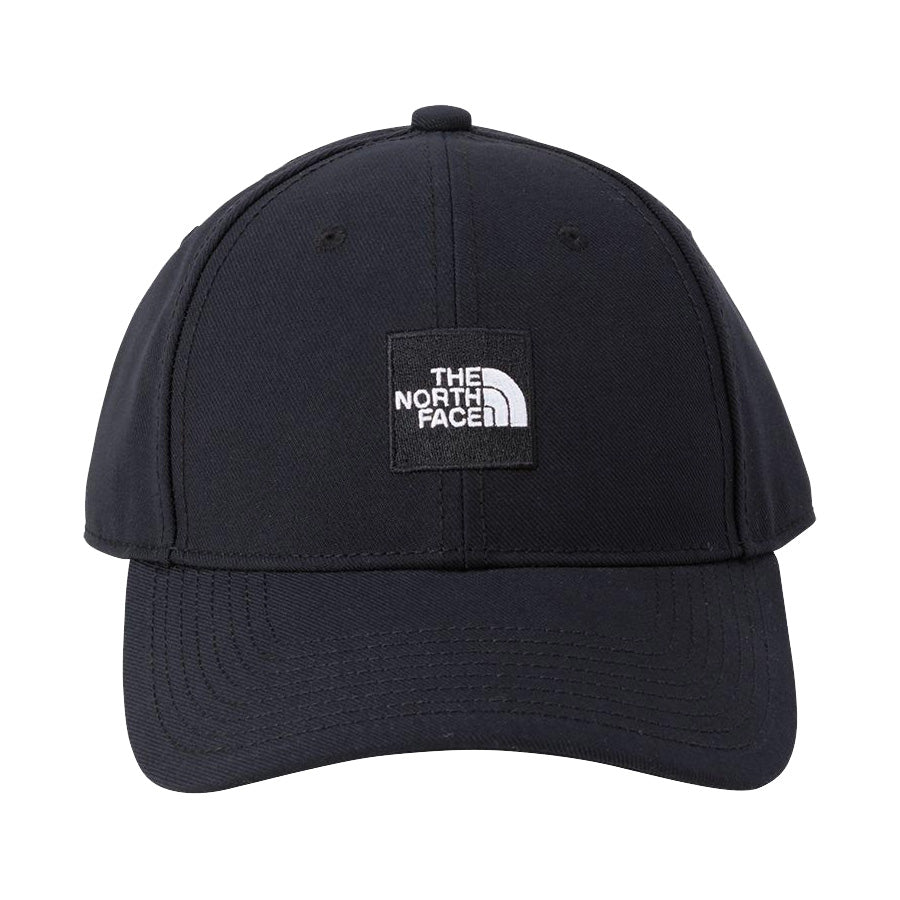 THE NORTH FACE スクエアロゴキャップ ブラック 正面 NN02334