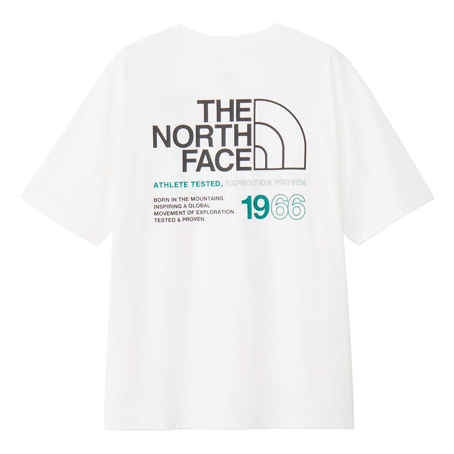 THE NORTH FACE（ザ・ノース・フェイス）ES 66ロゴワイドティー ホワイト 背面