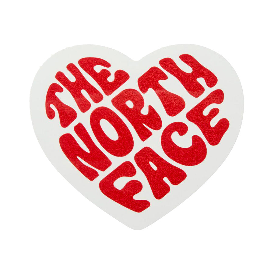 THE NORTH FACE TNFプリントステッカー TNFハート 正面平置き NN32514
