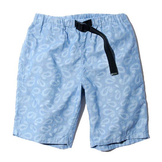 Paisley Chambray Easy Shorts