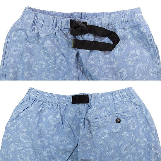 Paisley Chambray Easy Shorts