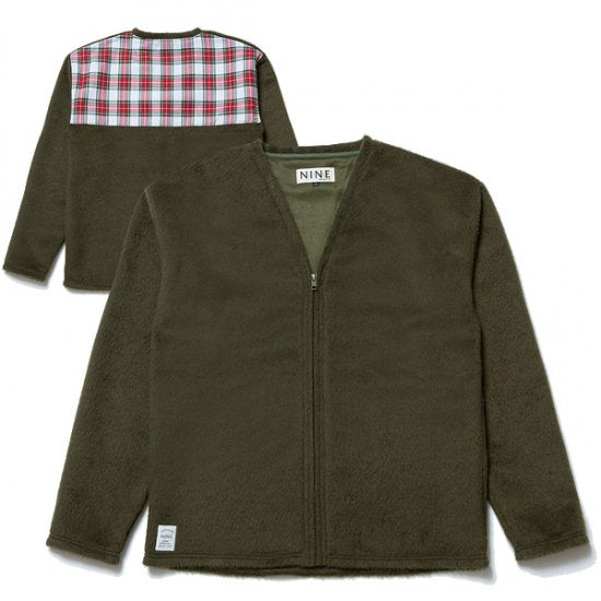 Fleece Melton Cardigan