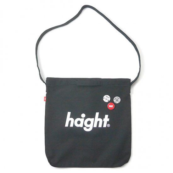 Round Logo Canvas Shoulder Bag