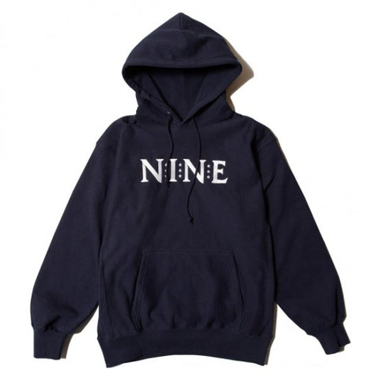 NINE Logo Embroidery Sweat Hoodie