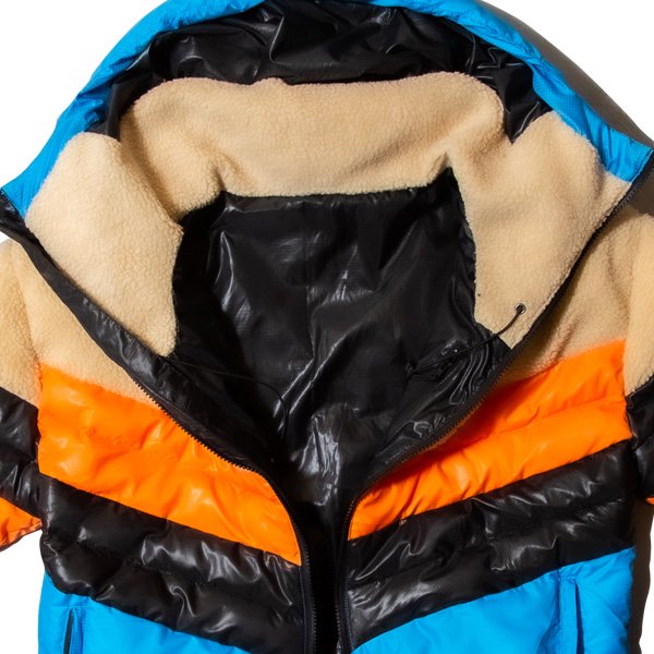 Nylon and Boa Combi Puffed Jacket – BLACK STORE