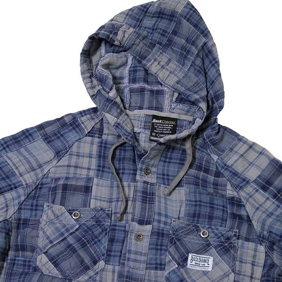 Patchwork Hooded Shirt