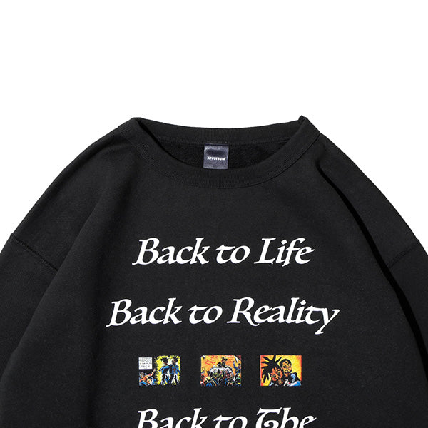 Back to Life Crew Sweat – BLACK STORE