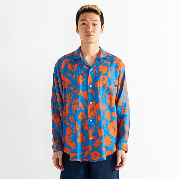 APPLEBUM (アップルバム) Botanical Linen L/S Aloha Shirt 長袖 