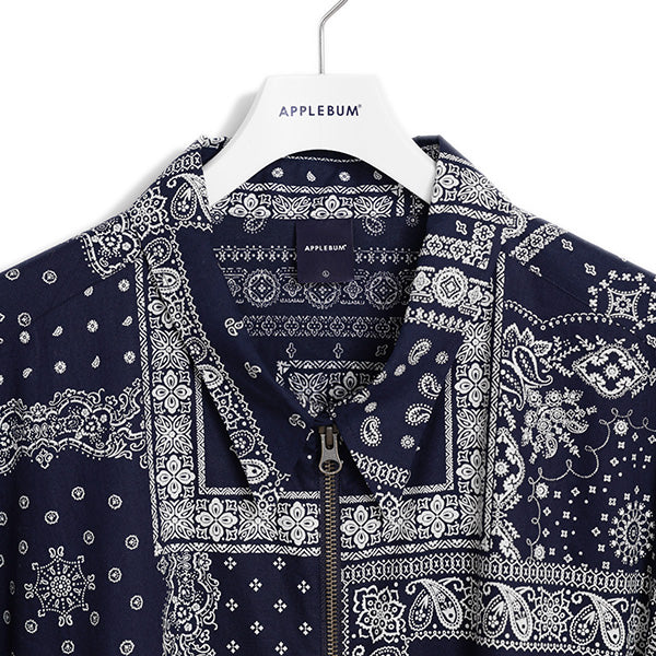 Paisley Zip Up Shirt Jacket