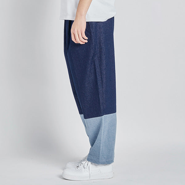 Denim Bicolor Pants