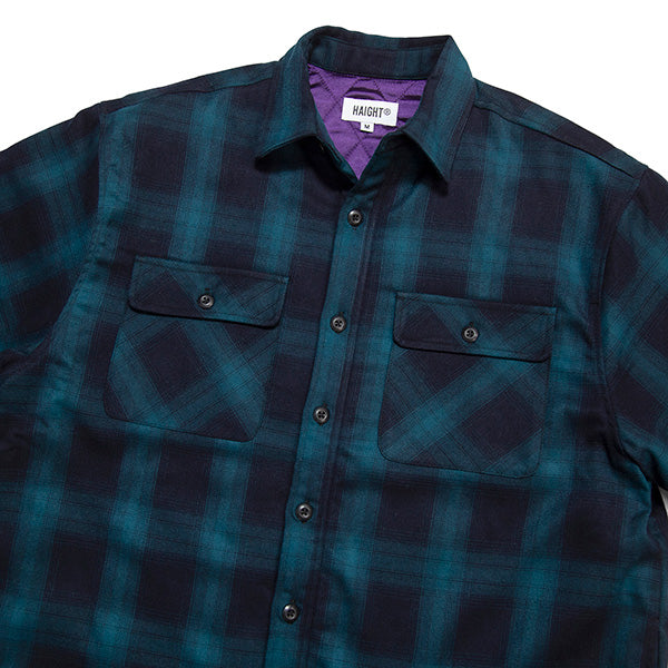 Ombre Check Shirt Jacket