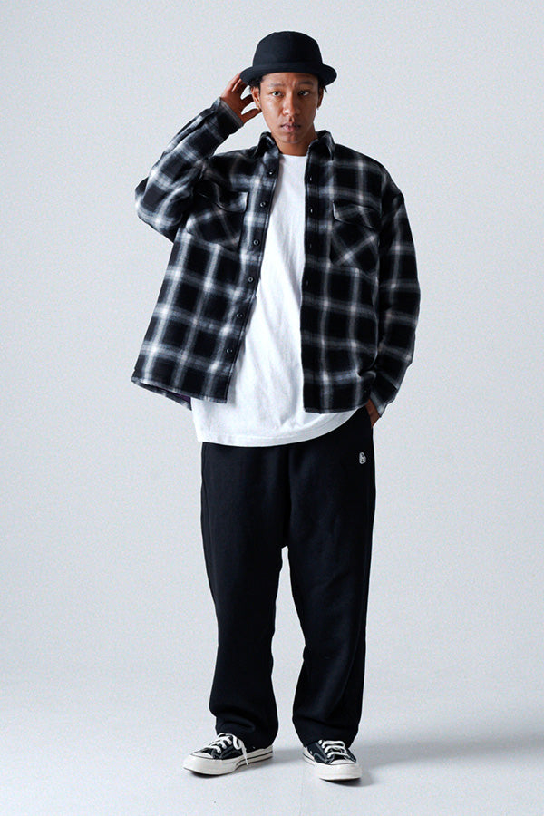 Ombre Check Shirt Jacket