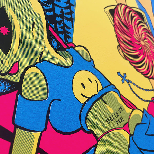UFO Silk Screen Poster – BLACK STORE