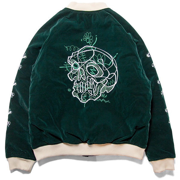 【HAIGHT】New School Skull Velour Jacket