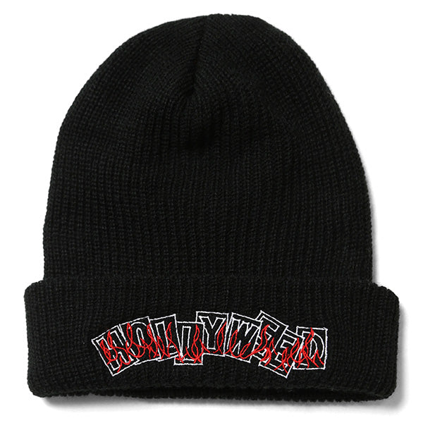 HOLLYWEED Knit Beanie ft RAT HOLE STUDIO