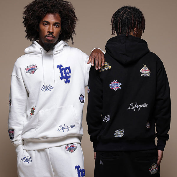 Allover Champion Emblem Hoodie – BLACK STORE
