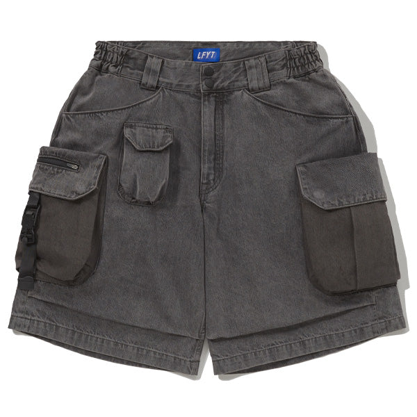 LFYT × LAKH Ten Pocket Cargo Shorts Denim