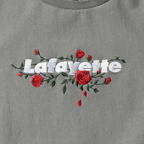 Rose Logo US Cotton Pigment Dyed Crewneck