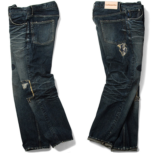 5 Pocket Selvage Washed Denim Pants STANDARD FIT – BLACK STORE