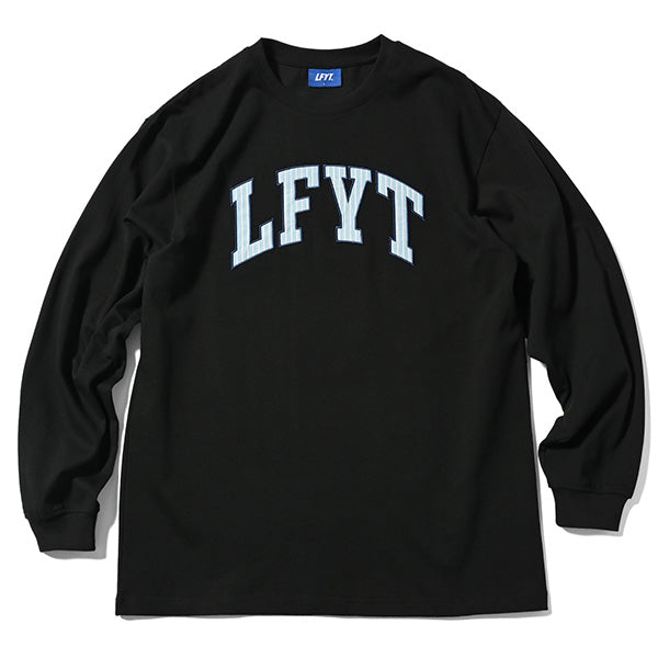 Striped LFYT Arch Logo L/S Tee